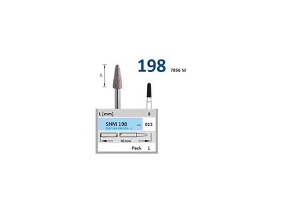 Sintrovaný diamant - kónus zakulacený Ø 3,7mm, normal - DOPRODEJ