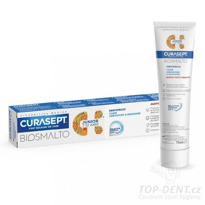 Curasept Biosmalto Junior zubní pasta pro školáky (tutti-frutti), 75ml