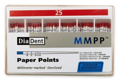 Papírové čepy DiaDent 2% 025