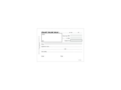 Výdajový pokladní doklad, 50listů