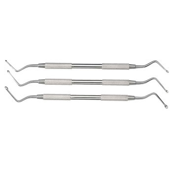 HS-ostrá lžička oválná Hemingway Bone Curette velká