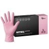 Nitrilové rukavice NITRIL COMFORT 100 ks, nepudrované, růžové, 3.8 g - Velikost: L