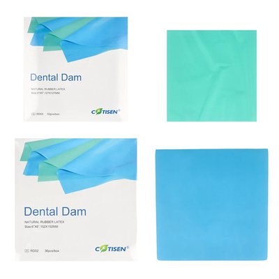 Dental Dam Koferdam stomatologiczny COTISEN - 5 x 5 - 52 szt.