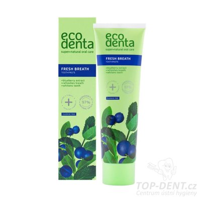 ECODENTA Fresh Breath zubní pasta s extraktem z borůvek, 100 ml