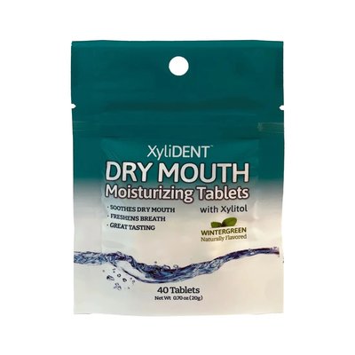 XyliDENT zvlhčující pastilky 40 ks - wintergreen