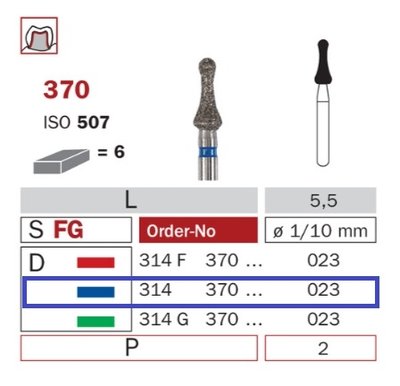 Diaswiss 370 modrá, 6ks/balení - 023 mm
