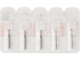 Diamanten 838 - Packung 5 Stück Standard, FG, Figur 137 Zylinder Kante rund, 3 mm, ISO 008