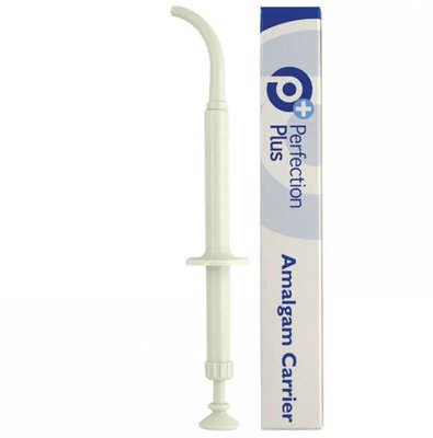 Pistole na amalgám, plastová, mírně zahnutá