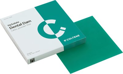 HySolate Latex Dental Dam tenké zelené 152x152, 36 ks