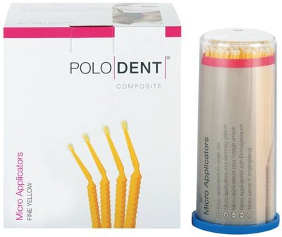 POLODENT mikroaplikátory jemné žluté 400ks