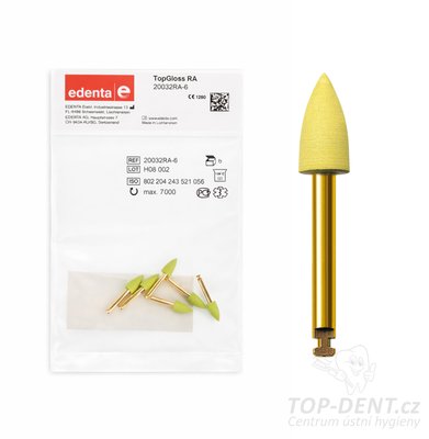 Edenta TopGloss RA lešticí gumička a 20032RA-6, 6ks