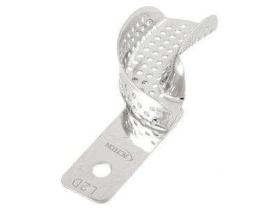 3040_L2D Perforovaná otiskovací lžíce poloviční, pravá strana, 30x49mm