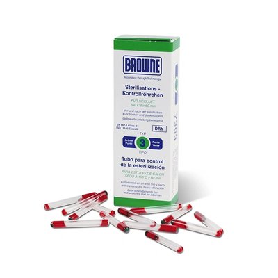 Integrační trubičky pro sterilizátory s cirkulací vzduchu, 100 ks