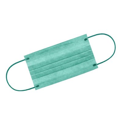 Akzenta Top Mask Ultrasafe & Chic Emerald Green jednorázová ústenka 50 ks