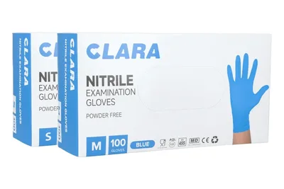 Rękawiczki nitrylowe Clara 100 szt. - S