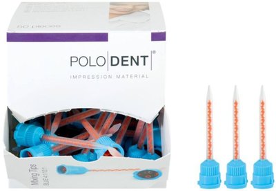 POLODENT míchací kanyly modro-oranžové