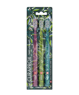 Curaprox CS 5460 Ultrasoft Winter Mistletoe zubní kartáček 3 ks