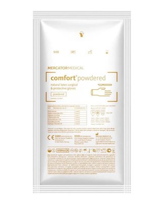 Rękawiczki sterylne pudrowane Comfort Mercator