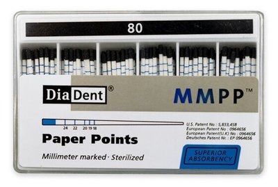 Papírové čepy DiaDent 2% 080