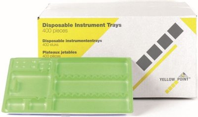 YELLOW POINT Tácky plastové 28 x 18 cm limetkové