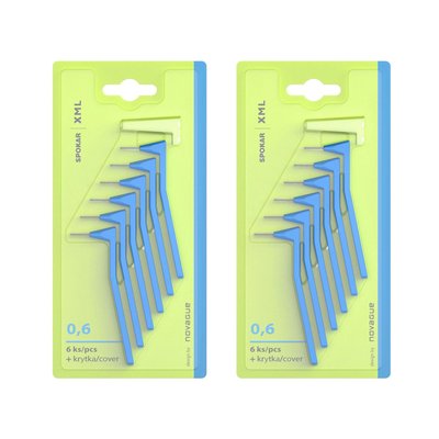 Spokar XML 0,6 mezizubní kartáček 2×6 ks