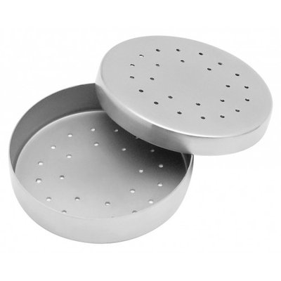 Kazeta sterilizační kulatá perforovaná, 62 mm x 13 mm, nerez