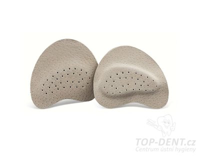 Výstelky do bot přední, umělý semiš, 2 ks (béžové)