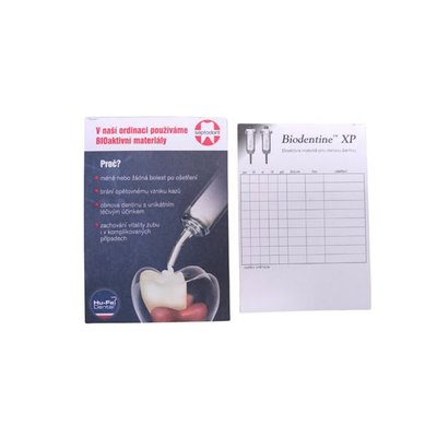 Hu-Fa objednací kartičky Biodentine, 50ks (2)