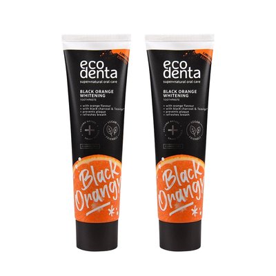 Ecodenta Black Orange Whitening zubní pasta 2×100 ml