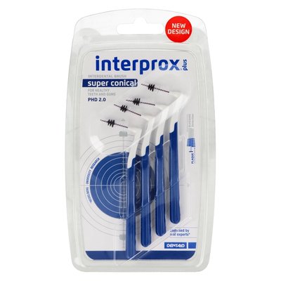 Szczoteczki Interprox Plus 4 szt. DentAid - super conical - 2,0 mm