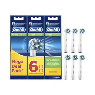Oral-B EB 50-6 CrossAction White náhradní hlavice 6 ks