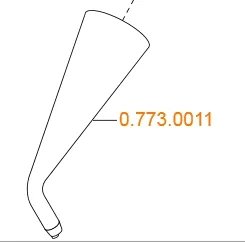 Tryska / koncovka 3F stříkačky KaVo - se světlem