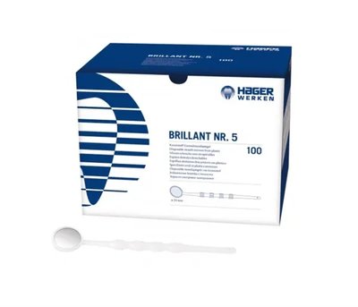 Zrcátka jednorázová bílá vel. 4 100ks