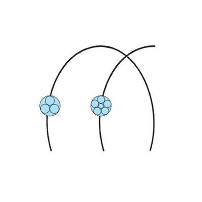 Obloukový drát předtvarovaný kulatý TWIST .0155 palců 10 ks