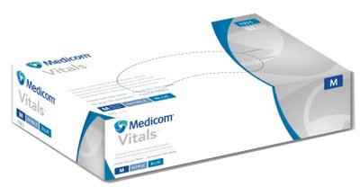 Medicom Safetouch Advanced Vitals Nitrile (XL) - rukavice nepudrované, modrá barva, 200 ks