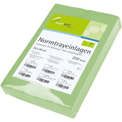 smartdent Filtrační Papír 18x28cm Zelená 250ks