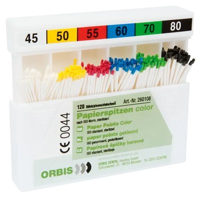 ORBIS Papírové čepy, ISO 055, L28, balení, 120 ks