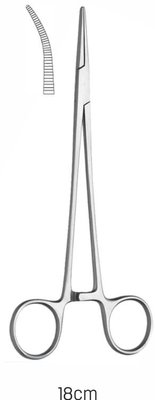 Jehelec Adson 18cm, zahnutý