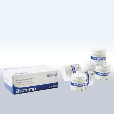 ELSOTEMP provizorní cementová výplň, 28 g, růžová (tvrdá)