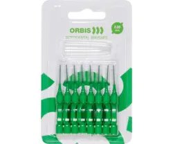ORBIS mezizubní kartáček, 0,8 mm, barva zelená, 8 ks