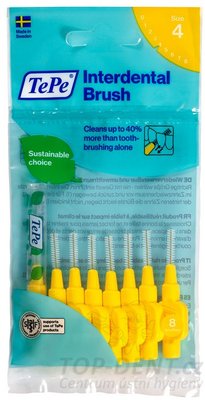 TePe ORIGINAL 4 mezizubní kartáčky 0,7 mm, 8 ks