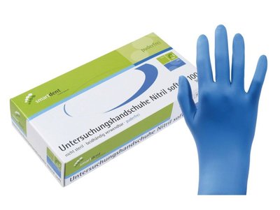 Rukavice Smart NITRIL 100ks, modré, vel. XS