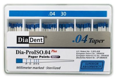 Papírové čepy DiaDent 4% 030