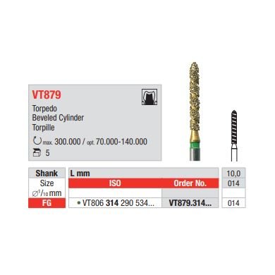 Diamant FG Diacut MLT VT879.014 (5ks/bal)