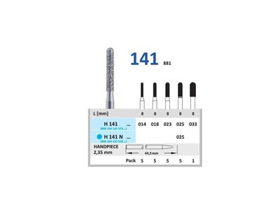 Diamantový brousek - cylindr zakulacený