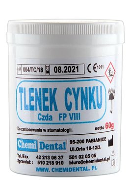 Tlenek cynku 60g CHEMIDENTAL