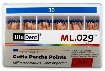 Guttaperčové čepy DiaDent 2% 030