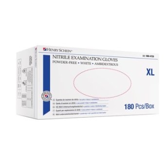 HS-rukavice nitril nepudrované bílé Soft XL, balení 180 ks