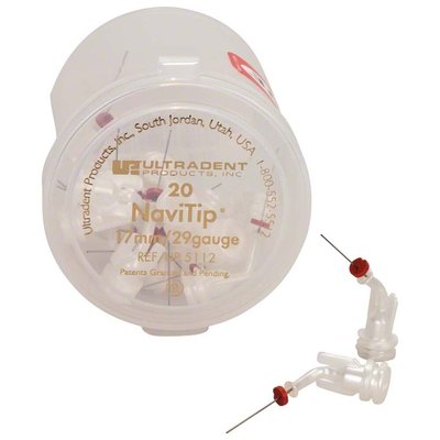 NaviTip 29G - kanyly, 20ks 17mm světle bílé