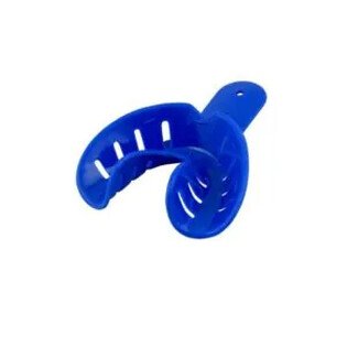 Łyżki wyciskowe plastikowe Pro Lock - ortodontyczne fig.3 rozm.S dolne (op/10szt) jednorazowe niebieskie